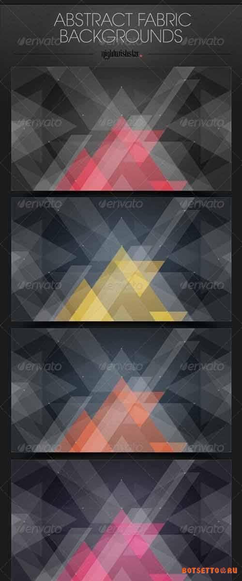 Abstract Fabric Triangles Backgrounds